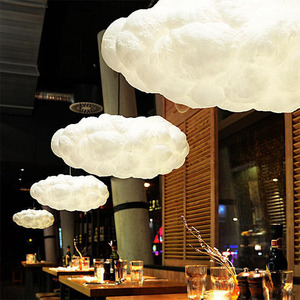 Luminaire suspendu rétro créatif en nuage à économie d'énergie plafonnier moderne d'hôtel plafonnier à Led linéaire moderne pour chambre d'hôtel - Product Image 4