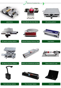 Graveur laser à fibre de bureau pour la gravure de bijoux <span class=keywords><strong>en</strong></span> or, argent, acier inoxydable et autres métaux, avec moniteur d'ordinateur et aspiration - Product Image 5