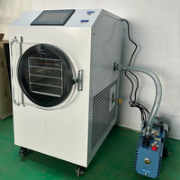 HFD-4 0.35 Vierkante Meter Mini-Formaat Thuisgebruik Fruit En Voedsel Lyofilisator Vacuüm Vriesdroger Met Gratis Vacuümpomp