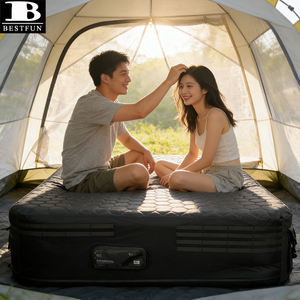 Colchón Inflable Doble Resistente con Bomba <span class=keywords><strong>El</strong></span>éctrica Integrada, Cama Elevada de 40 cm para Acampar al Aire Libre y para Invitados en <span class=keywords><strong>el</strong></span> Hogar - Product Image 4