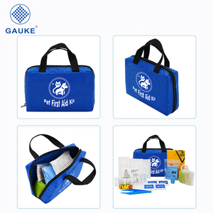 Trousse de premiers secours <span class=keywords><strong>pour</strong></span> chiens <span class=keywords><strong>et</strong></span> chats Gauke - Trousse d'urgence <span class=keywords><strong>pour</strong></span> animaux de compagnie avec thermomètre numérique, muselière <span class=keywords><strong>et</strong></span> mini pochette - Product Image 2