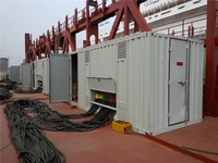 Banc de charge AC intelligent 5000 kVA résistif/inductif en conteneur, garantie d'un an