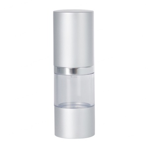 Luxury 30ml 50ml Refillable Eco-friendly Airless <b>Pump</b> <b>Bottle</b> Cosmetic Package Container Matte White Grey with Refill <b>Bottle</b> - Product Image 5