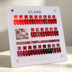 KLANA Gel Couleur Intense 24 Couleurs Bleu UV Vernis à Ongles Gel DIY Non Toxique Effet Œil de Chat Glacé Transparent Professionnel pour Salon - Product Image 5