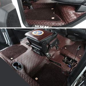 Alfombrilla de Coche de Cuero de Lujo para <span class=keywords><strong>Dodge</strong></span> Coolpad Challenger Ram Pickup Charger, Cobertura Completa de 360 Grados, Estilo Aviación - Product Image 3