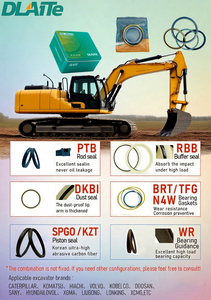 ערכת חותמות עמידות בחום לחלקי מיני מחפר קומטסו 707-01-XU050 ערכת אטמים לחותמת צילינדר הידראולי עבור מחפר PC130-7 - Product Image 5