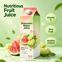 Fabriekslevering 1L doos drank 100% verse natuurlijke watermeloen en Hami-meloen gemengde fruitsap
