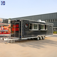 Remorque alimentaire personnalisée CAMPTRL avec cuisine complète, remorque de restauration entièrement équipée, camion de restauration mobile pour pizzas et snacks en plein air à vendre