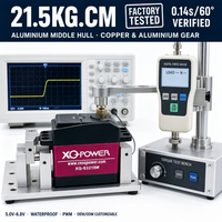 Servomoteur à couple élevé XQ POWER XQ-S3218M 20KG en aluminium pour coque intermédiaire, étanche PWM, pour RC, vente en gros OEM