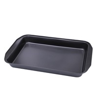 Plaque de cuisson rectangulaire octogonale profonde en acier au carbone, moule antiadhésif pour gâteaux et pizzas, vente en gros