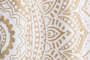 Popular Handicrafts <b>Printed</b> Curtains Panels Indian Hippie Bohemian Beautiful Ombre Color Mandala Curtain Panels Gold - Product Image 5