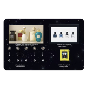 Máquina Expendedora de perfumes vertical pequeña inteligente, Spray de autoservicio de <span class=keywords><strong>Portugal</strong></span>, tarjetas de crédito de pie, fichas de monedas, <span class=keywords><strong>centro</strong></span> comercial - Product Image 1