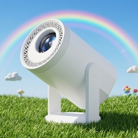 JUNUO Turn1 4K LED 200 ANSI Lumens Android 14 WiFi6 Vidéoprojecteur intelligent de poche à courte focale pour home cinéma avec haut-parleurs intégrés