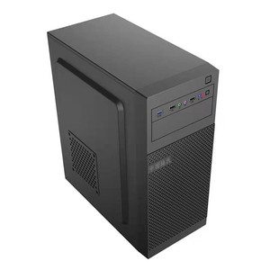 เคสคอมพิวเตอร์ ATX Mid Tower สำหรับตั้งโต๊ะ ใช้งานในสำนักงาน ผลิตจากเหล็ก พร้อมพอร์ต USB ด้านหน้า - Product Image 1