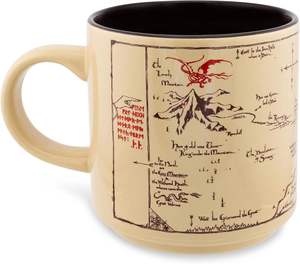 Tasse à café en céramique et porcelaine avec carte du Comté des Hobbits, grande capacité, pour expresso, <span class=keywords><strong>thé</strong></span>, chocolat, compatible lave-vaisselle et micro-ondes, sans plomb ni cadmium - Product Image 2
