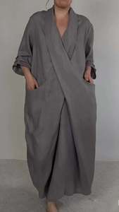 <span class=keywords><strong>Robe</strong></span> longue décontractée sur mesure ou avec logo ODM, style ample, grande taille, mode, pull-over, vêtements de vacances, <span class=keywords><strong>Robe</strong></span> Vestidos - Product Image 5