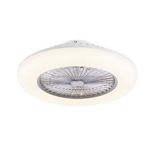 <span class=keywords><strong>Ventilador</strong></span> de <span class=keywords><strong>Techo</strong></span> Moderno Plateado de 5 Aspas de ABS con Luz LED, Control Remoto, Compatible con Tuya, <span class=keywords><strong>Alexa</strong></span> y Google App, <span class=keywords><strong>Ventilador</strong></span> Inteligente para Dormitorio - Product Image 1
