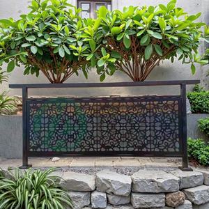 מודרני לחתוך לייזר סגסוגת אלומיניום מעקה לוח גידור עמיד למים מסכי גן מתכת דקורטיביים פרטיות לחדר נוף - Product Image 3