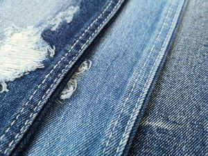 1077 غير تمتد القطن الثقيل البوليستر قماش دنيم جينز - Product Image 2