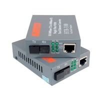 Convertidor de Medios de Fibra Óptica YOFC con Certificación CE RoHS, 10/100M, Monomodo, 25KM, RJ45 SC, Transceptor Óptico, 1 Año de Garantía para Telecomunicaciones