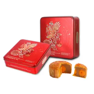 Guangzhou Lailihong traditional Chinese mooncake mocha chocolate durian baked mooncake tin box