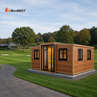 BlocNEST Maison Conteneur de Luxe Extensible, Bungalow Préfabriqué, Villa avec Aménagement Flexible pour la Vie Familiale et l'Évasion en Plein Air