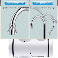 Robinet de chauffage instantané électrique 3000W Chauffe-eau sans réservoir Température réglable Chauffage rapide Robinet Affichage numérique pour salle de bain
