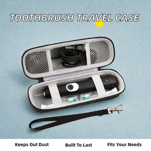 กล่องใส่แปรงสีฟันแบบพกพา ผลิตตามสั่ง OEM/ODM ผ้าไนลอนกันฝุ่น สีดำ รับประกัน <span class=keywords><strong>3</strong></span> ปี สำหรับแปรงสีฟันไฟฟ้า - Product Image 5