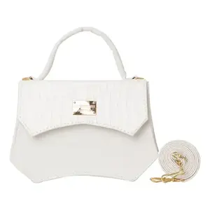 Bolso bandolera Mara Fana de PU blanco con cierre de solapa con estampado de dibujos animados para mujer en todas las estaciones - Product Image 3