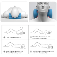 Masseur de cou Dispositif de traction cervicale Relaxation libre Civière de cou pour le soulagement de la douleur au cou