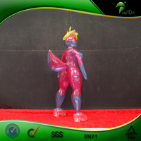 Husky rose transparent gonflable Hongyi, jouet gonflable de dessin animé personnalisé avec SPH