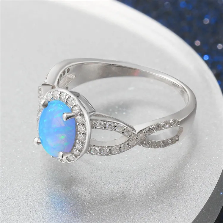 Aimgal Dei Monili DELLA CZ 3EX zircon della lega Nuovi Arrivi artificiale opal anello per le donne