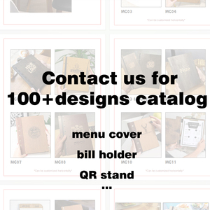 Porte-menu minimaliste promotionnel pour pub et <span class=keywords><strong>café</strong></span>, taille personnalisable, couverture de menu avec estampage à chaud - Product Image 6