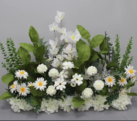 Ensemble de fleurs artificielles en soie tendance pour sol et boules, décoration écologique et magnifique pour la photographie et les vitrines