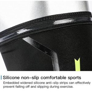 Rodillera de compresión fina de spandex, 1 unidad, protección profesional, transpirable, a prueba de golpes, para correr, efectiva - Product Image 4