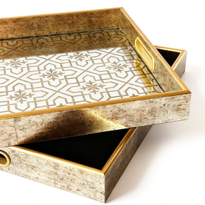 <span class=keywords><strong>Vassoio</strong></span> Decorativo Rotondo in <span class=keywords><strong>Oro</strong></span> con Cornice in Metallo, <span class=keywords><strong>Vassoio</strong></span> di Lusso per Vanità, Design Personalizzato - Product Image 5