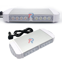 13 Zoll Bernstein & Weiß LED Mini Notfall-Warnleuchte 24W Magnetische Halterung Dach-Rundumleuchte IP65 CE-Zertifiziert Universell Passend