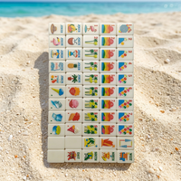 Meilleure Vente : Ensemble Complet de Mahjong Américain pour Mini Parc d'Attractions d'Été avec Étui de Transport, Supports en Acrylique, Tapis et Accessoires OEM/ODM