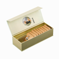 Coffret Cadeau de Luxe Thé Matcha avec Fermeture Magnétique Personnalisée en Carton Ondulé E, Matériaux Recyclés, Auto-érectible, Gaufrage Rouge, Boissons Énergisantes