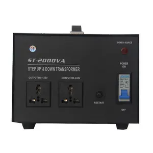 定制私人标签ST/DT ST 2000va 2000w升压和降压变压器220v至110V微波炉