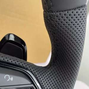 Volant de voiture sport en cuir JIANSHAN HX98734 pour Audi R8 <span class=keywords><strong>TT</strong></span> Mk2-Mk3 B8-B9 <span class=keywords><strong>RS</strong></span> TTS TTRs RS3-7 A3-A8 Q3-Q7, 3 branches, 35 mm, avec grip - Product Image 5