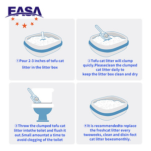 YASA – accessoires pour chats en vrac, toilettes jetables, en forme de haricot, <span class=keywords><strong>Bio</strong></span> déodorant, sanitaire, sable, <span class=keywords><strong>Tofu</strong></span>, litière pour chats, vente en gros - Product Image 4