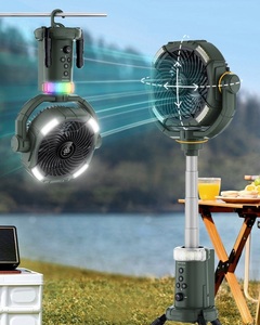 Ventiladores Portáteis 3 em 1 Recarregáveis, Ventilador com Bateria de 20000mAh com Luz e Controle Remoto para Carro, Interior, Exterior, Viagens, Local de Trabalho - Product Image 3