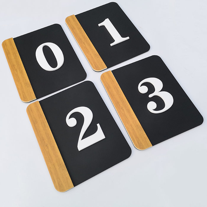 Пользовательские Наружные 3d пластиковые напольные знаки с номером двери номера в отеле