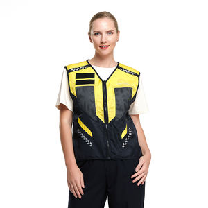 Uniforme <span class=keywords><strong>de</strong></span> sécurité réfléchissant ANSI classe 3 personnalisé haute visibilité réglable gilet <span class=keywords><strong>de</strong></span> circulation jaune fluorescent multi-poches - Product Image 6