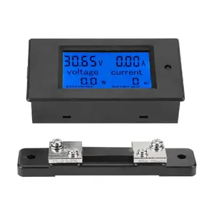 4-In-1 Dc Elektriciteitsverbruik Monitor Dc 6.5-100V 0-100a Lcd Display Digitale Huidige Spanning Energie Meter
