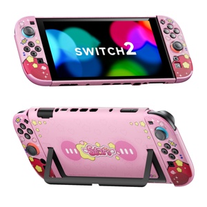 เคสป้องกัน BJBT Kawaii สีชมพู สำหรับ <span class=keywords><strong>Nintendo</strong></span> <span class=keywords><strong>Switch</strong></span> 2 <span class=keywords><strong>OLED</strong></span> 1  ฝาครอบเปลี่ยนทดแทนแบบแข็งทำจาก PC สำหรับตัวเครื่องคอนโซล - Product Image 2