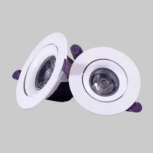 Ip44 CE SAA מלון טיח ב למטה אורות תקרת אנטי בוהק cob downlight מתכוונן שקוע led downlight trimless