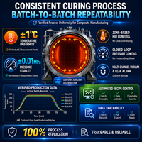 Horno de Curado Compuesto CE PED para Producción de Herramientas con ±2 ℃   Uniformidad y control de pantalla táctil PLC