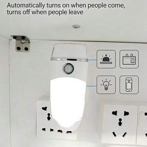 Luz LED Inalámbrica con Sensor de Movimiento PIR y Carga Magnética - Brillo Bajo/Alto Ajustable, Luz Nocturna Recargable para Gabinete - Product Image 1